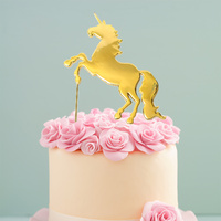 Gold Unicorn Horse Topper