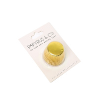 Mini GOLD Foil Baking Cups (50 pack)