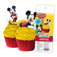 MICKY MOUSE WAFER TOPPERS PACKET OF 16 CAKE CRAFT