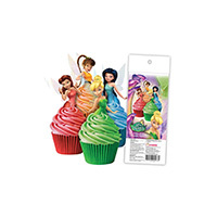 DISNEY FAIRIES WAFER TOPPERS PACKET OF 16 CAKE CRAFT