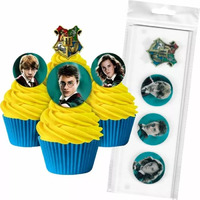 HARRY POTTER WAFER TOPPERS PACKET OF 16 CAKE CRAFT