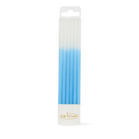 OMBRE CAKE CANDLES BLUE (PACK OF 12)