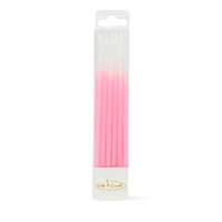 OMBRE CAKE CANDLES PINK (PACK OF 12)