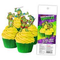 Ninja Turtles 16 Piece Edible Wafer Cupcake Toppers