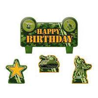 Amscan Army Theme Candles 4 Piece