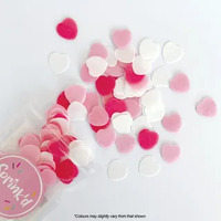 Wafer Hearts Pink and White 9G