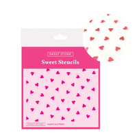 HEARTS SCATTERED STENCIL - Sweet Sticks