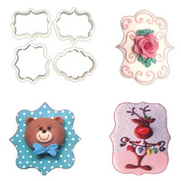 ASSORTED PLAQUE Cutter Set Of 4