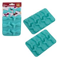 DAILY BAKE SILICONE MERMAID 8 CUP CHOCOLATE MOULD SET 2 - TURQUOISE