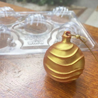 Christmas Bauble Waves - 3 pc Chocolate Mould set - BWB
