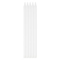 WHITE TAPER CANDLES 10 piece