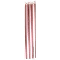 ROSE GOLD TAPER CANDLES 10 piece
