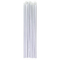 SILVER TAPER CANDLES 10 piece