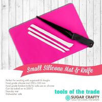 SMALL SILICONE MAT & KNIFE - BY SUGAR CRAFTY