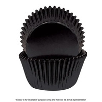 CAKE CRAFT | 700 BLACK FOIL BAKING CUPS | PACK OF 72