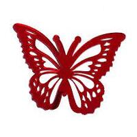 Acrylic 3d Butterflys Red 2 Pack