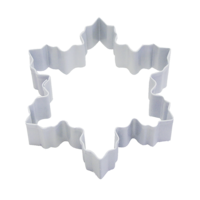 SNOWFLAKE COOKIE CUTTER 10CM - WHITE
