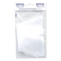 Loyal Piping Bag Clear 10 pack size 12