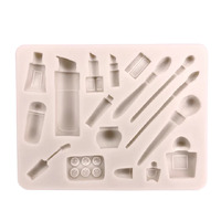 Assorted Makeup and Perfume Bottles Silicone Mould