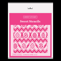 EASTER EGG PATTERN STENCIL SS1121