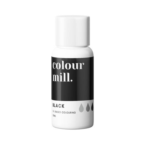 Black Oil Based Colouring 20ml by Colour Mill