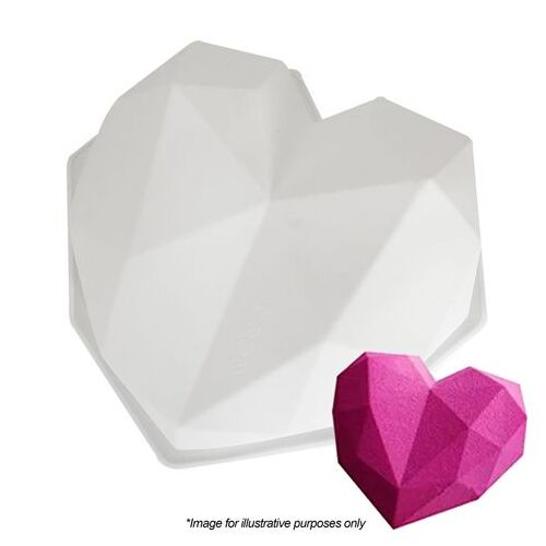 Extra Large 3D Geo Heart Silicone Mould