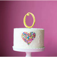Number 0 -Topper Gold large 8cm