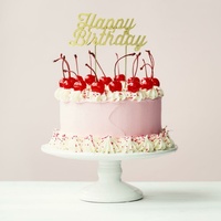 Gold Happy Birthday