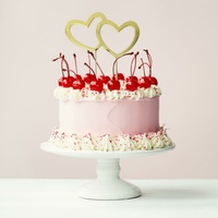 Gold Heart Topper