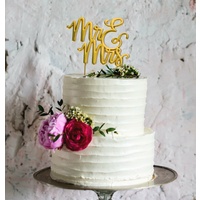 Gold Mr & Mrs Topper