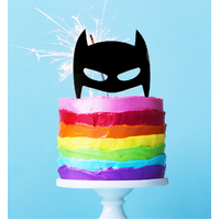 Batman/Hero Acrylic Topper BLACK