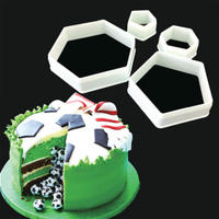 4 PIECE SOCCER BALL (HEXAGON/OCTOGON) CUTTER SET