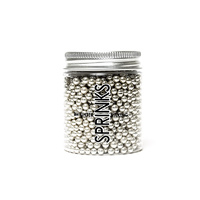 Silver Cachous 4mm by Sprinks