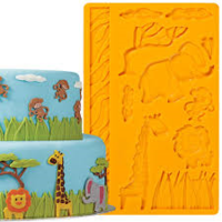 Wilton Jungle Designs Silicone Mould