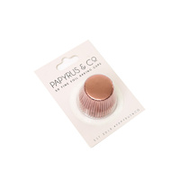 Mini ROSE GOLD Foil Baking Cups (50 pack)