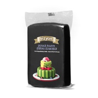 Black 1kg Vizyon Fondant (Sugar Paste)