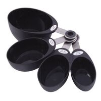 MONDO MEASURING CUP SET BLACK 4 PIECE