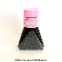 SPRINK'D SUGAR BALLS  BLACK  8MM  100G