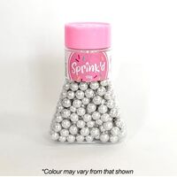 SPRINK'D  SUGAR BALLS  SILVER  8MM  100G