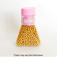 SPRINK'D  SUGAR BALLS  GOLD  4MM  120G
