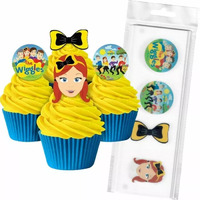 THE WIGGLES WAFER TOPPERS PACKET OF 16 CAKE CRAFT