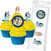 BLUEY WAFER TOPPERS PACKET OF 16 CAKE CRAFT