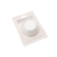 MEDIUM WHITE GREASEPROOF PAPER BAKING CUPS (100 PACK) - 44MM BASE