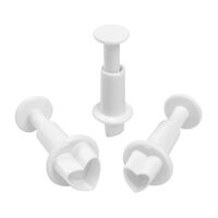 MONDO HEART PLUNGER CUTTER SET 3 PCE