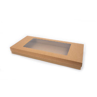 2 Pack LARGE BROWN GRAZING BOX WITH WINDOW 