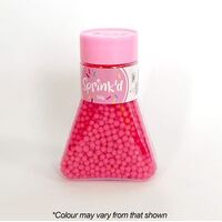 BRIGHT PINK  SUGAR BALLS 4MM 120G SPRINK'D