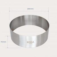 200mm FOOD/STACKER RING S/S