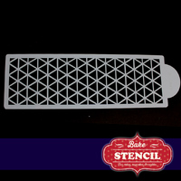 TRIANGLE QUILT STENCIL - BY BAKE STENCIL