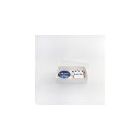 CLEAR LID 2 BISCUIT BOX RECTANGLE 6.75x4.5x1.5(H)in