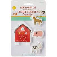 Amscan Farm candles set 4 pieces